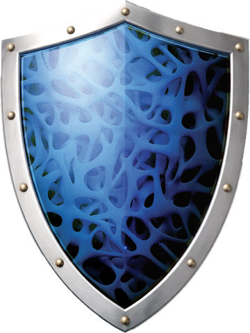 Escudo da campanha Proteja seus ossos